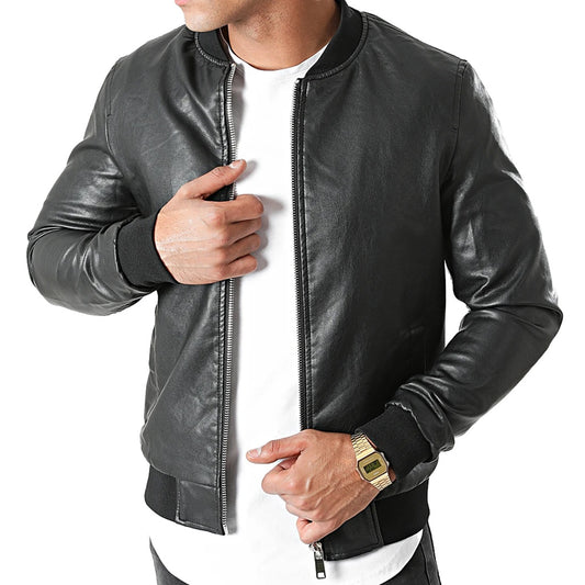 BLOUSON SIMILI CUIR