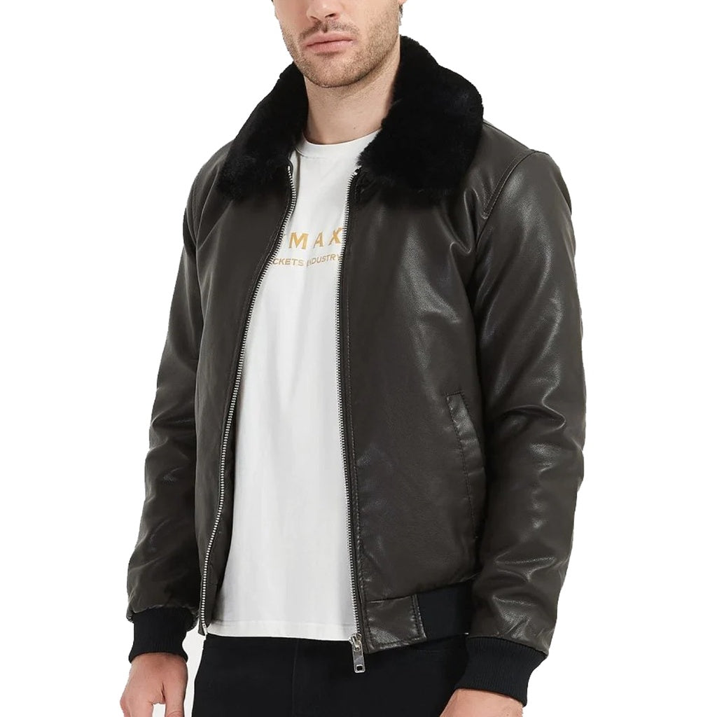 BLOUSON SIMILI CUIR