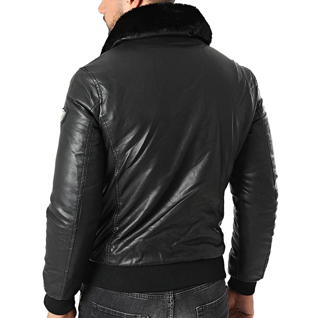 BLOUSON SIMILI CUIR