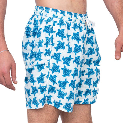 SHORT DE PLAGE TORTUE HOMME