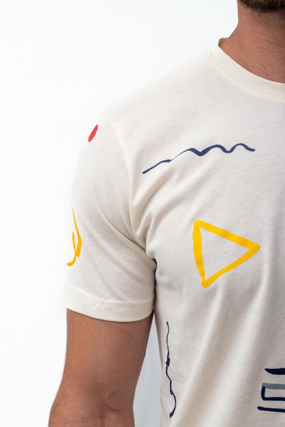 TSHIRT NEXT IMPRIME FORMES GEOMETRIQUES